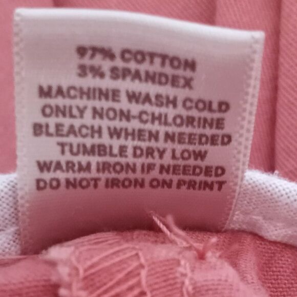 LOFT PINK/RUST SKINNY CHINO CROP PANTS SZ.0 EUC - Picture 6 of 6